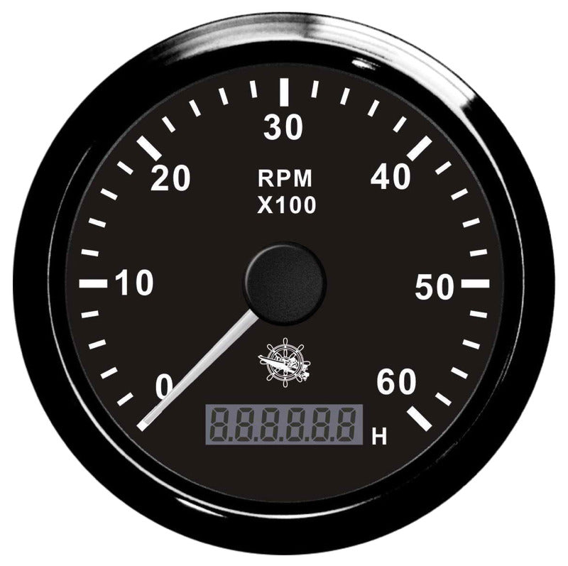 Contagiri 0-8000 RPM nero/lucida
