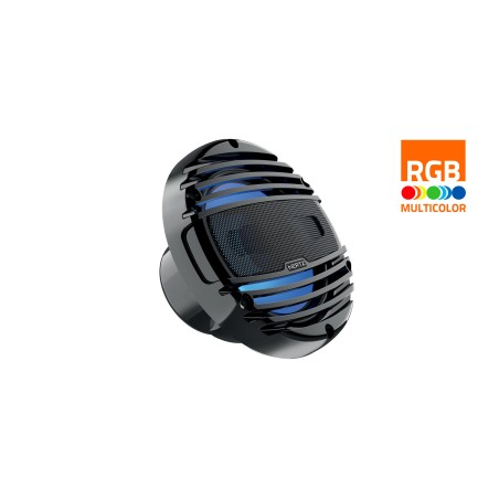 COPPIA CASSE HMX 8-LD-TC NERE RGB 200W