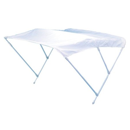 CAPOTTINA 3 ARCHI PIEGHEVOLE COLORE BIANCO LARGHEZZA DA 200 CM
