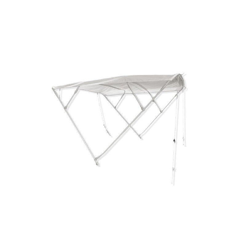 CAPOTTINA 4 ARCHI PIEGHEVOLE COLORE BIANCO LARGHEZZA DA 210/220 CM STRONG