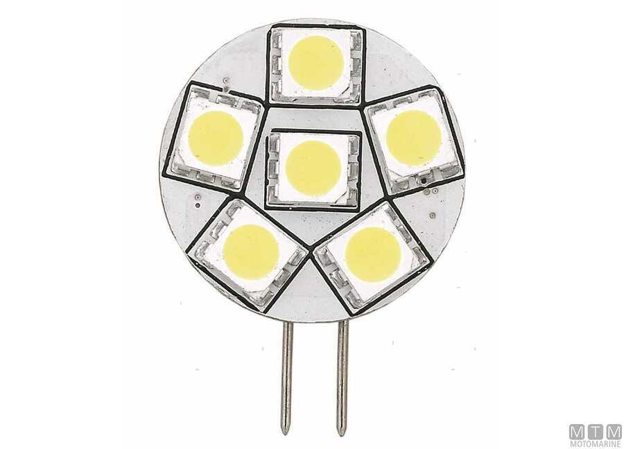 LAMPADINA LED G4 diametro 28 mm 12/24V 1,5W 150 lm Attacco laterale