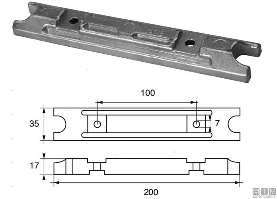 ANODO BARRA YAMAHA 25Q-40/50/60/70/75/80/85/90-F80/100