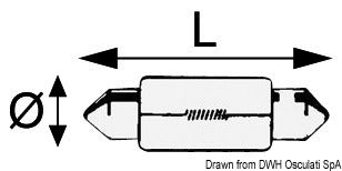 LAMPADINA SILURO 12V 10W