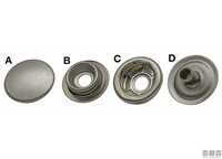 TESTA BOTTONI A PRESSIONE INOX
D. 15 MM