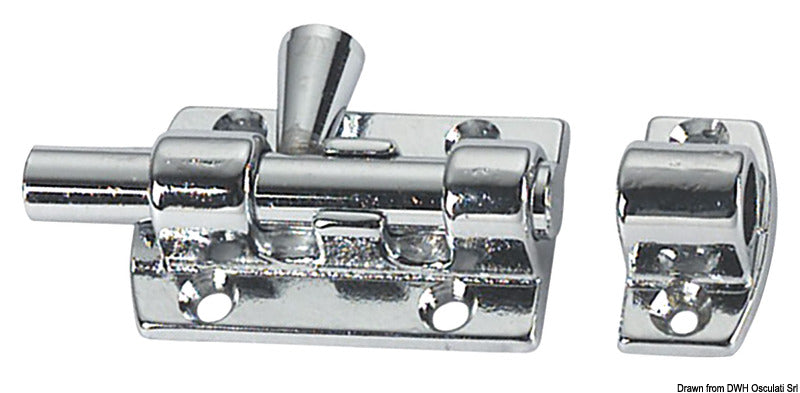 CATENACCIOLO AD OTTURATORE
OTTONE CROMATO FUSO L 60 MM