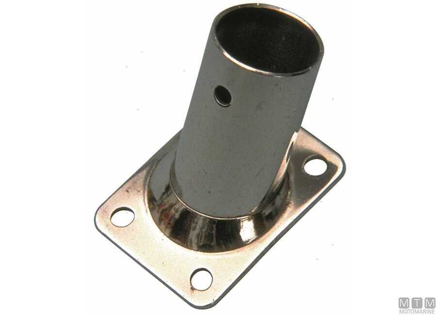 BASE QUADRA 60° INOX STAMPATO
TUBO 25 MM