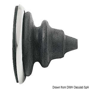 GHIERA PASSACAVI INOX CON SOFFIETTO DUTRAL GRIGIO