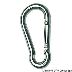 Moschettone inox 4 mm