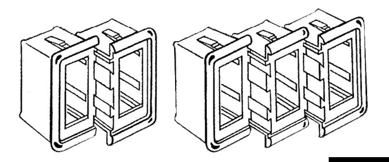 CORNICE PLASTICA CENTRALE NERA