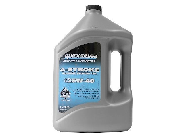 Olio Quicksilver 4 Tempi 25W-40 4 Litri