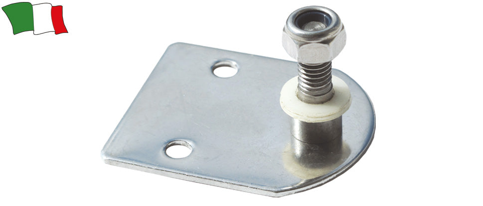 SUPPORTO PER MOLLA A GAS CON PERNO PIANO IN ACCCIAO INOX