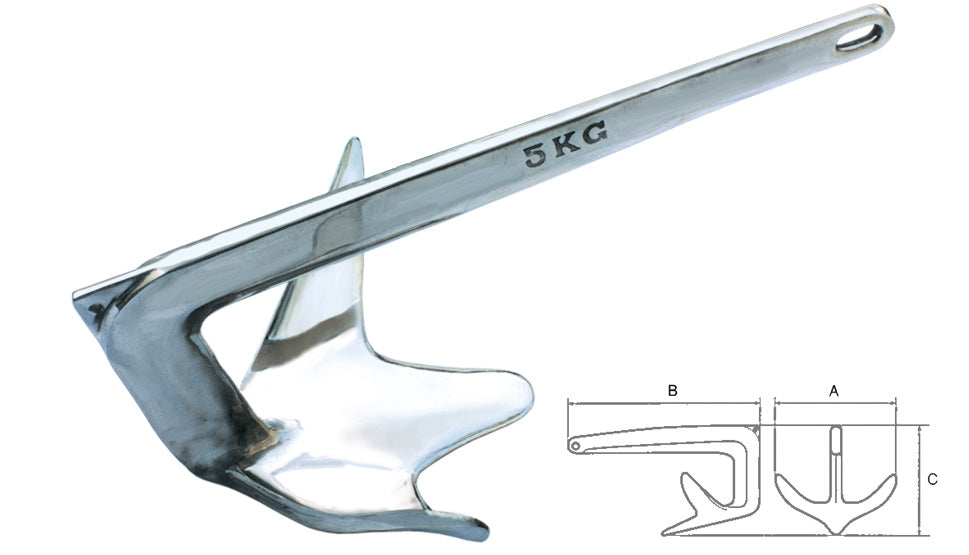 ANCORA FORCE INOX KG 7.5
