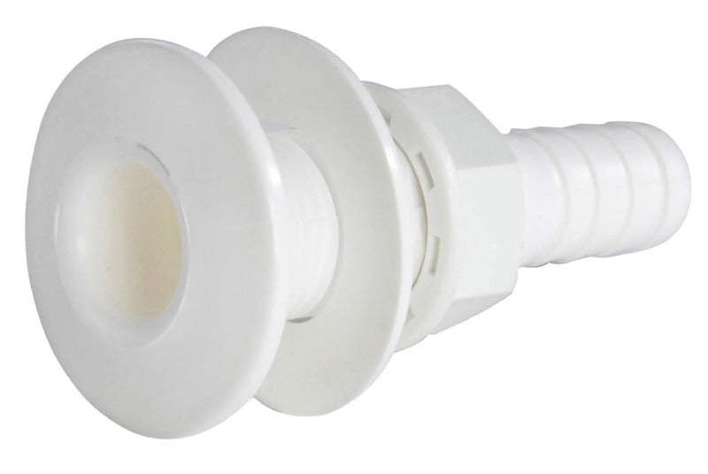 Scarico a mare plastica bianca 1/2"