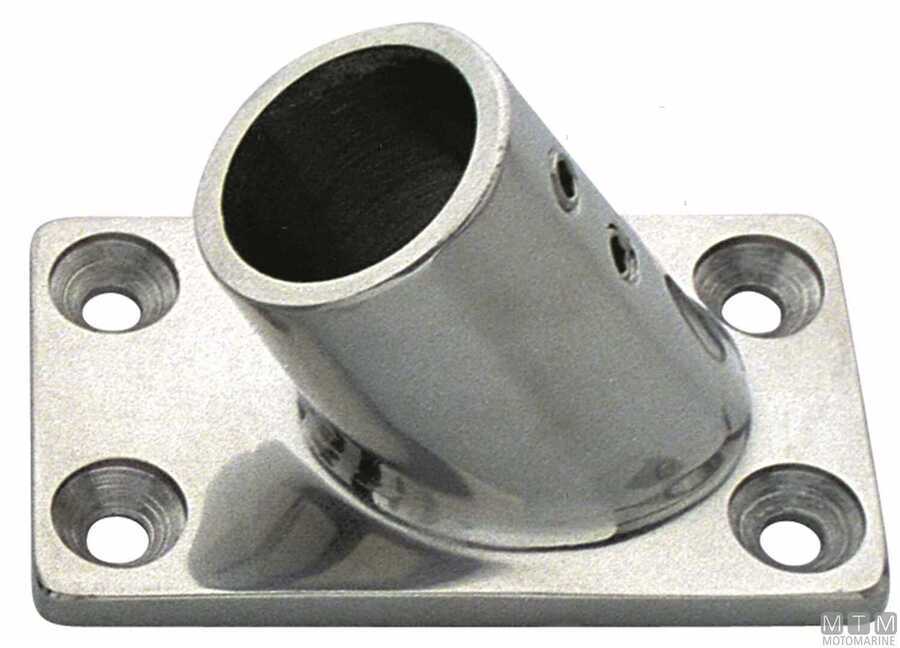 BASE QUADRA RETTANGOLARE 60° INOX DA FUSIONE PER TUBO 25 MM
2 BRUGOLE