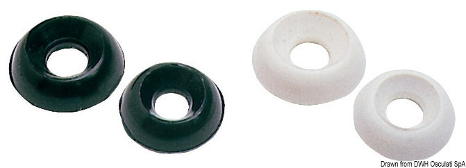 Orlo sottovite bombato Foro 4 mm D. Esterno 13 mm