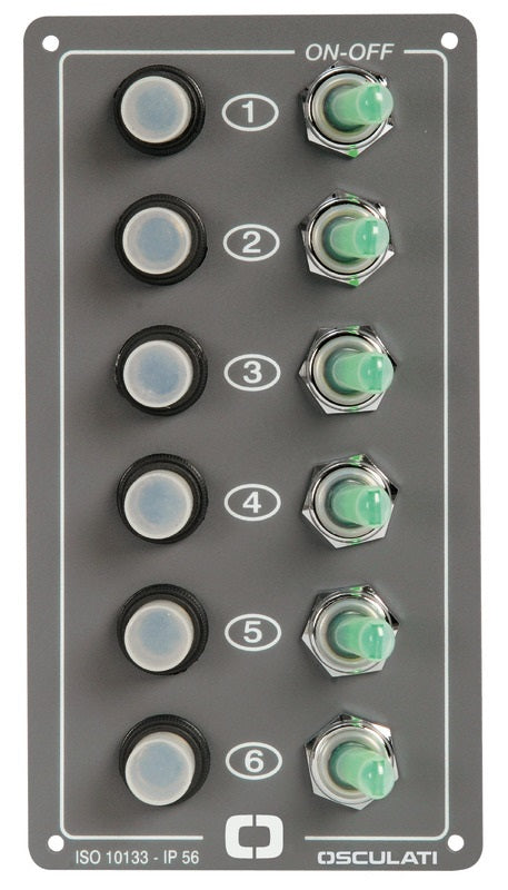 Pannello elite 6 interruttori