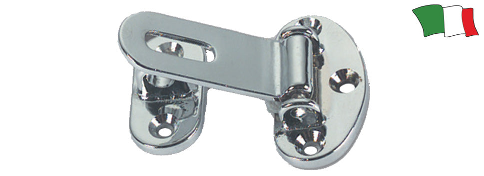 CHIUSURA CON ANELLO PORTALUCCHETTO 66X50 MM OTTONE CROMATO