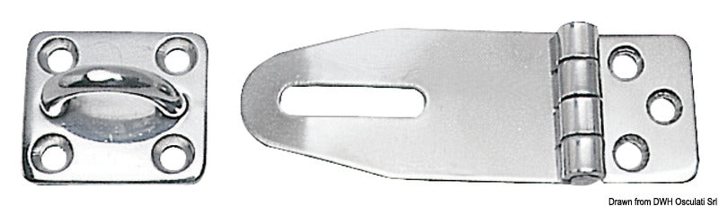 CERNIERA INOX RIBALTA 33X67 MM FERMA GAVONE 33X67-87MM