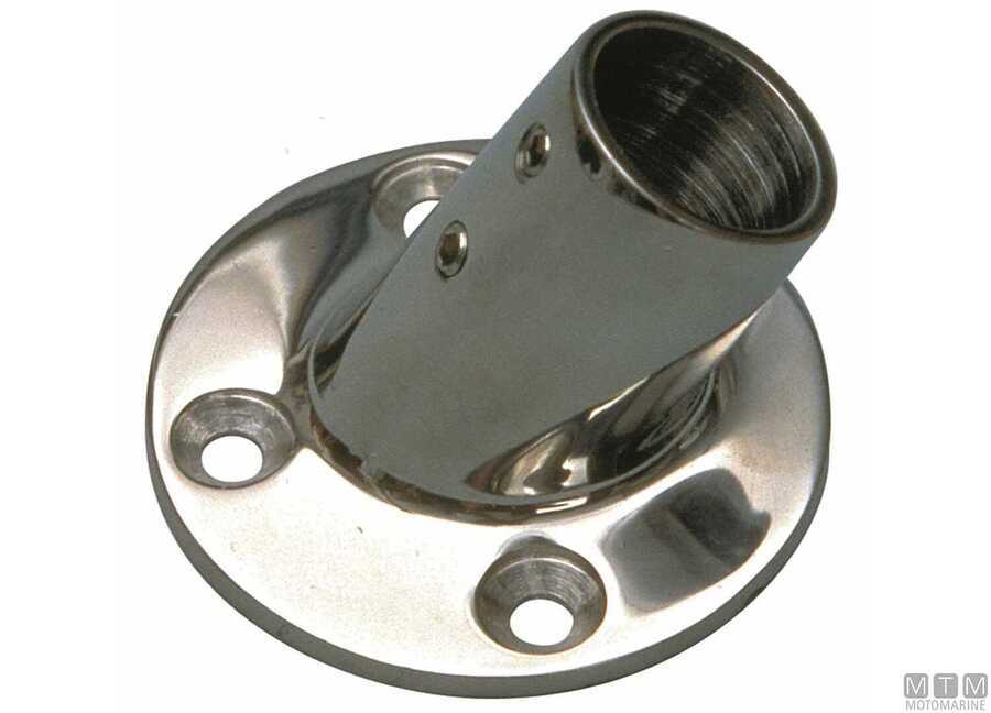 BASE TONDA 60° INOX DA FUSIONE
PER TUBI 22 MM